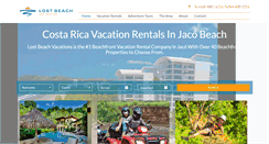 Desktop Screenshot of lostbeachvacations.com